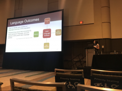 Kacie presenting at ASHA 2019